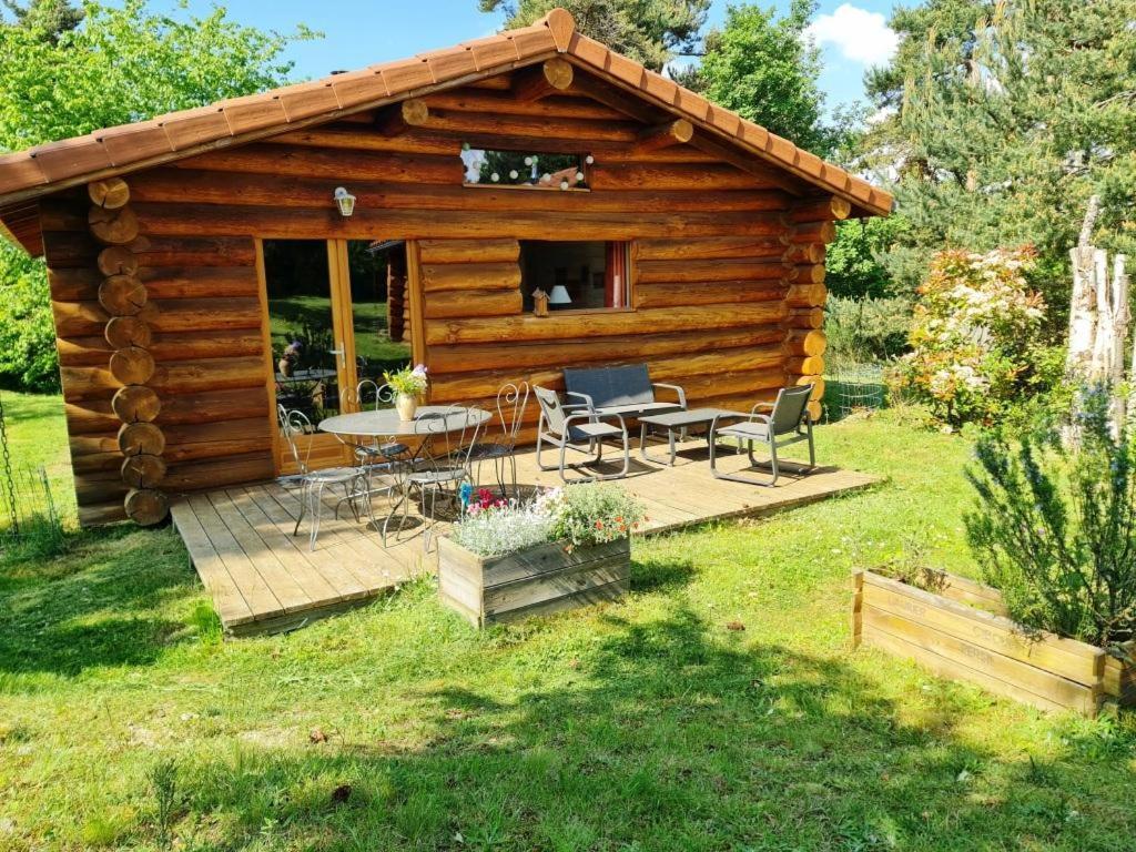 Pialous:Chalet en rondins avec Espace Détente La Chapelle-d'Aurec Extérieur photo
